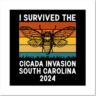 I Survived The Cicada Invasion South Carolina 2024 Posters and Art